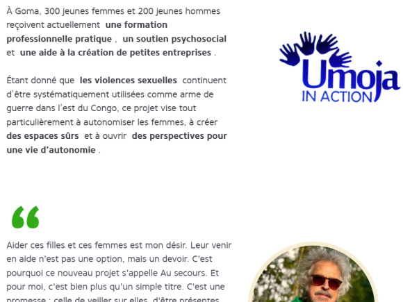 « Au Secours du Congo » : Solange et Florence, le nouveau visage de l’autonomie à Goma